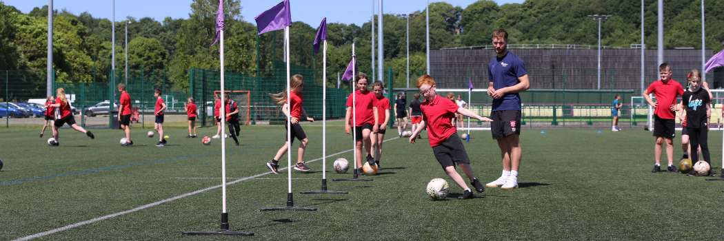 Stargoal pupil playing football