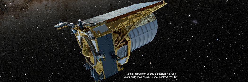 Artistic impression of a telescope in space