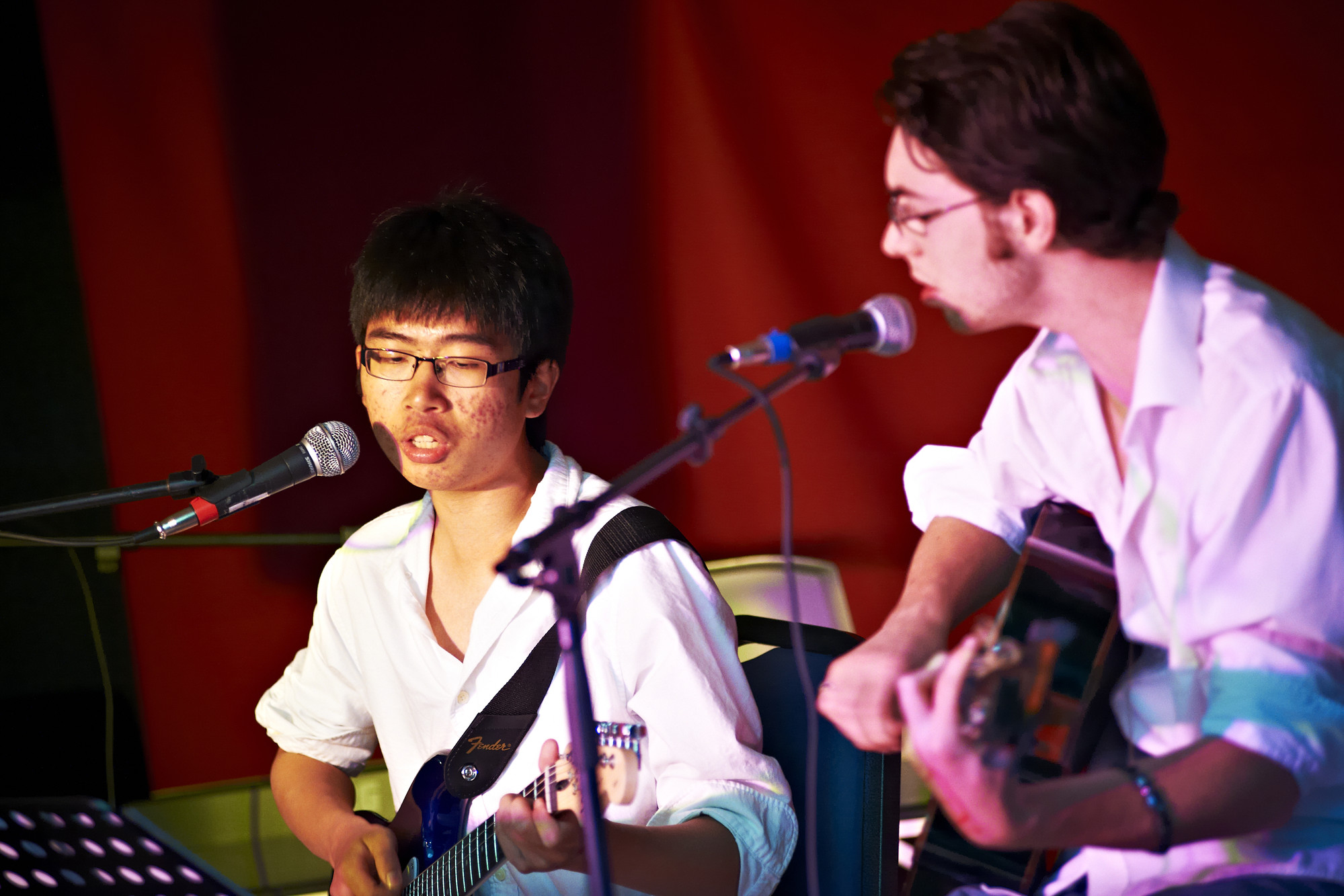 Band close-up at Jazz, Rock and Cocktails evening at St Aidan's College's JCR