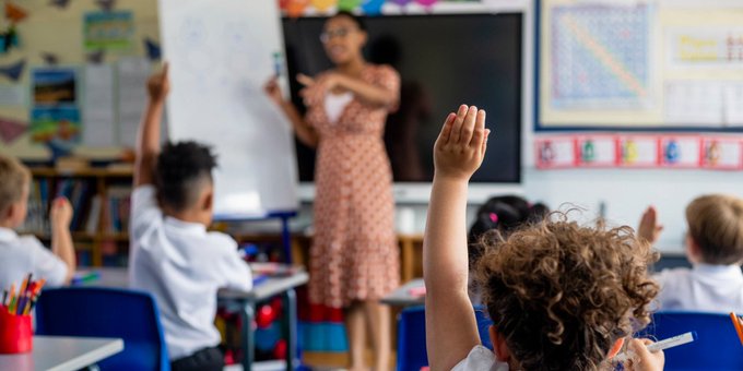 Children sitting a classroom