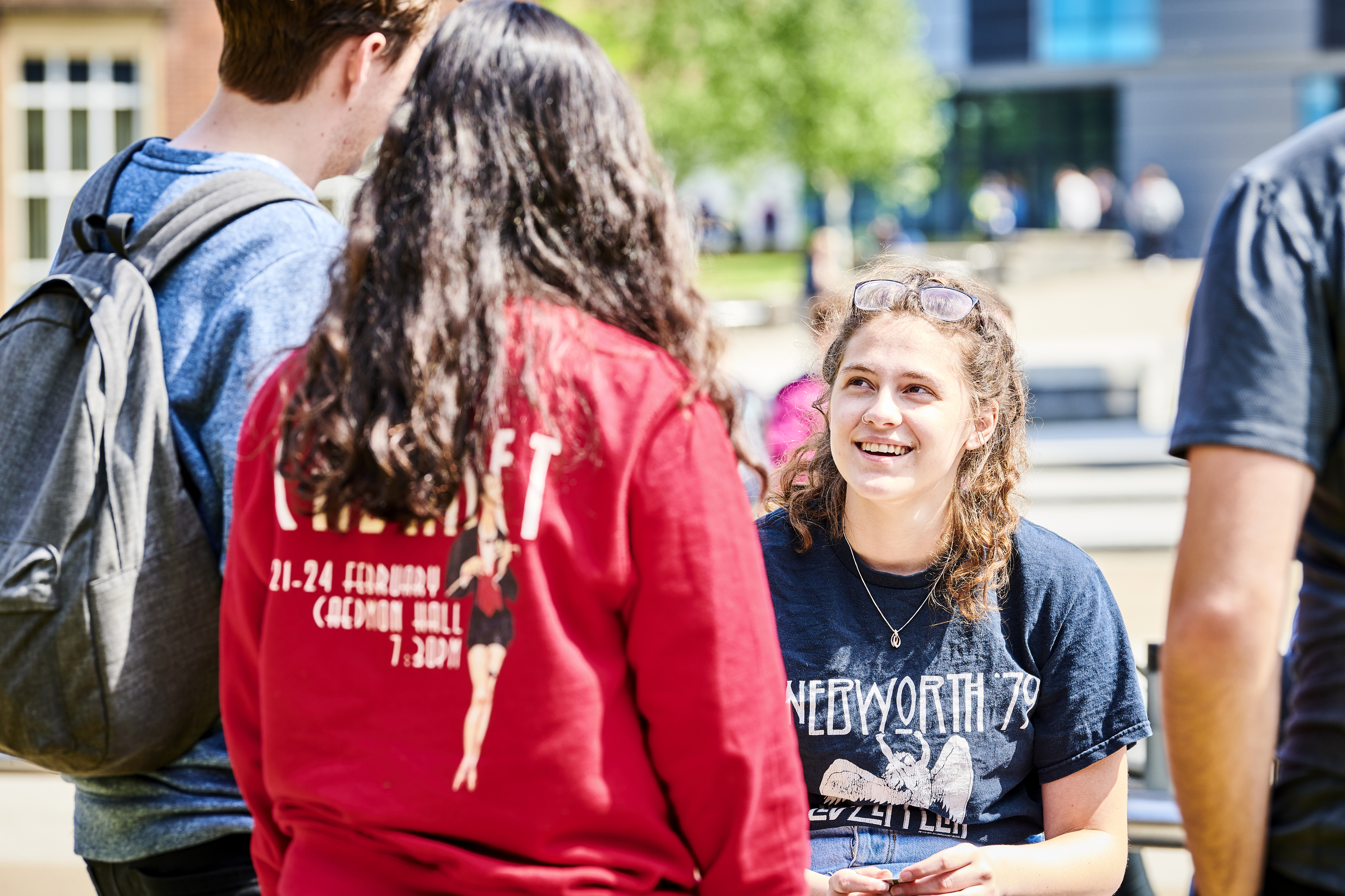 Group of students talking