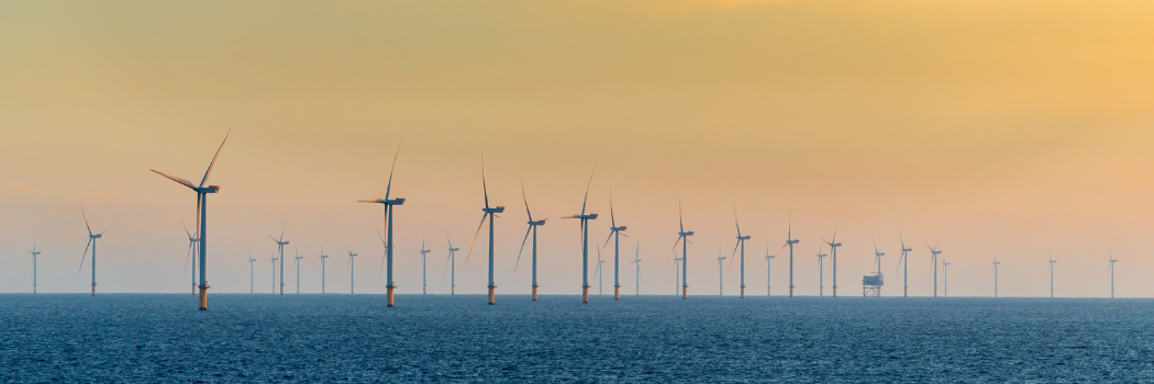 Wind turbines at sea