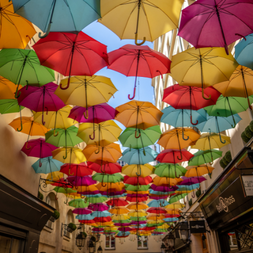 Coloured Umbrellas