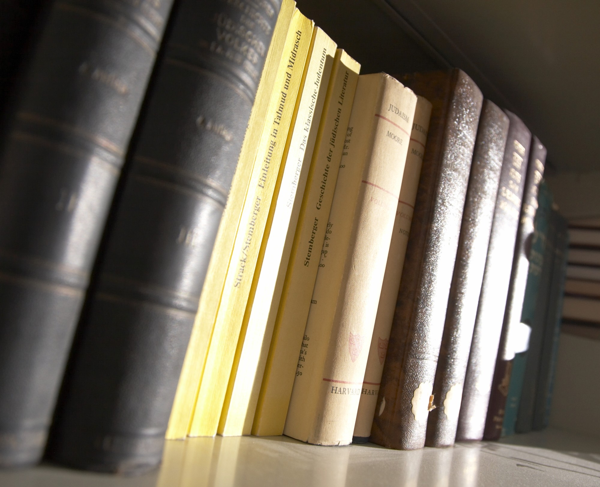 TTheology books on a shelf