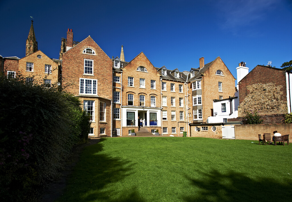 A row of historic buildings