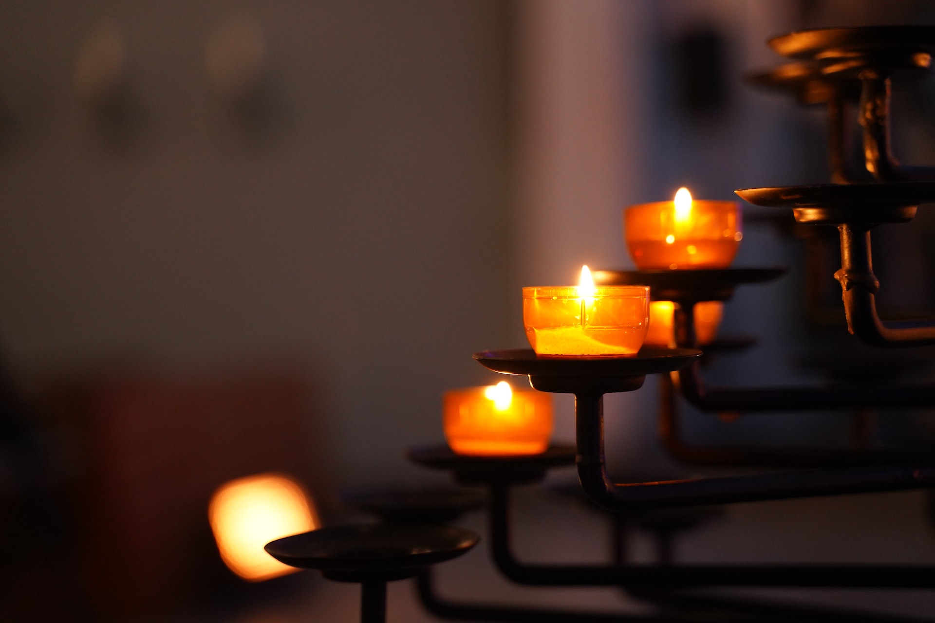 Candles in a church