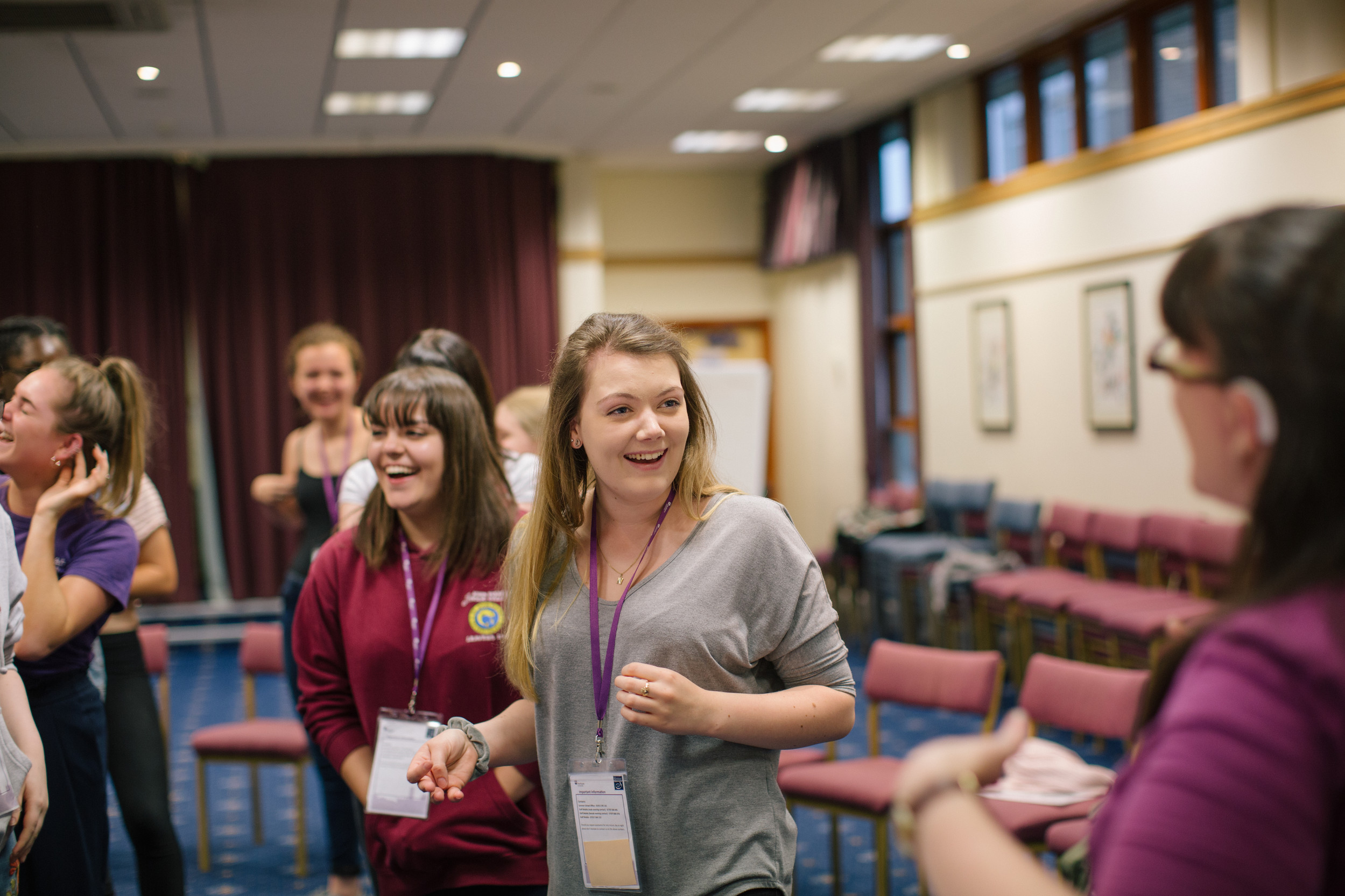 Group of students laughing