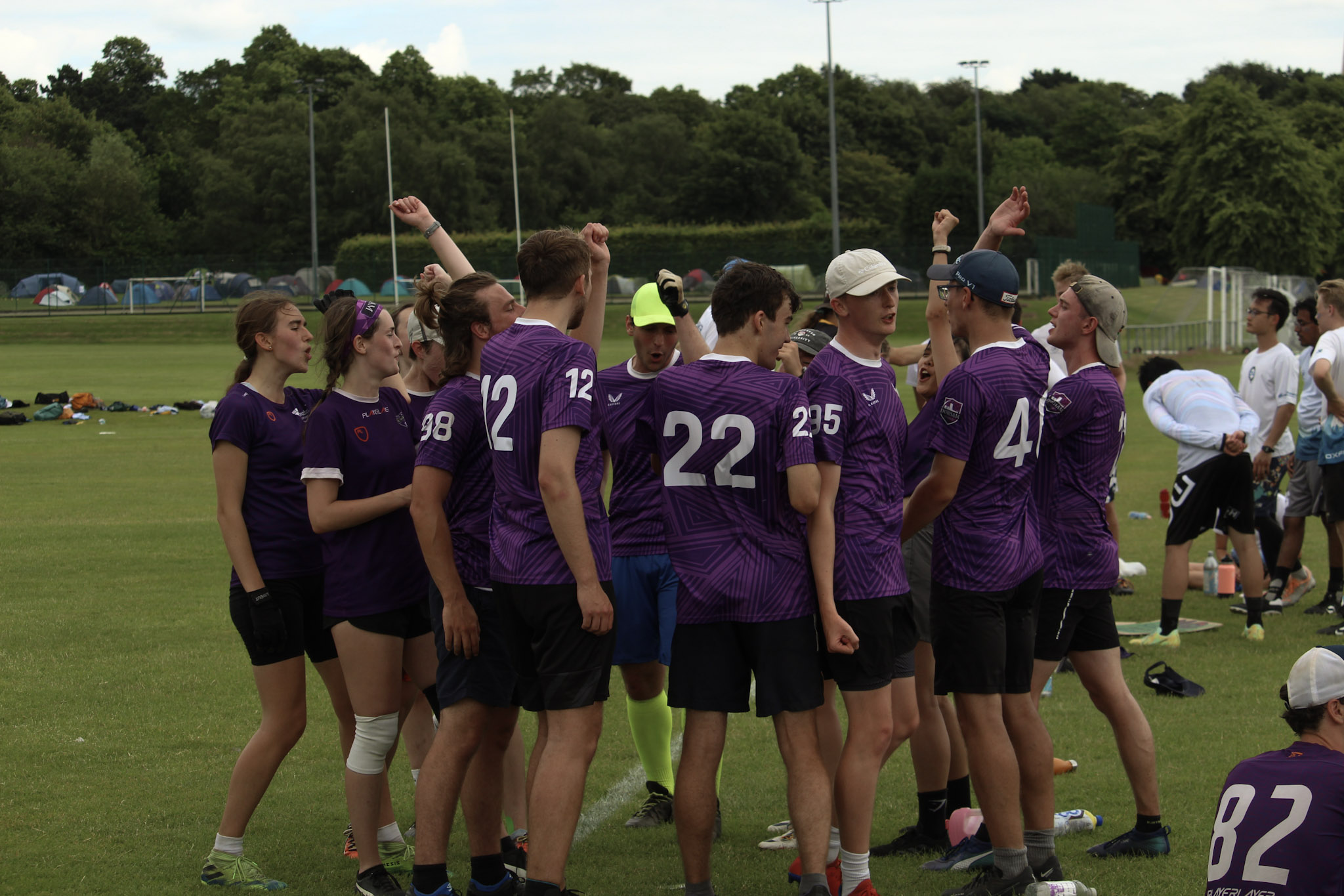 Team in huddle